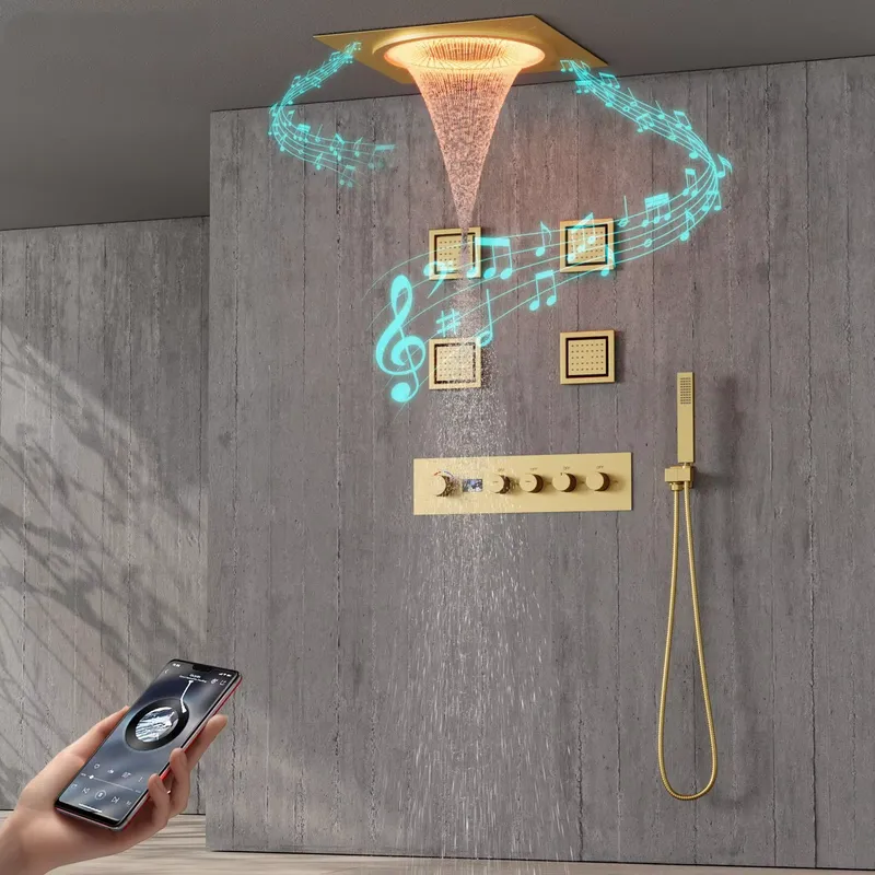 Spa & Wellness Dr Roy Sothers - Akıllı LED Duş Seti Banyo Müzikli
