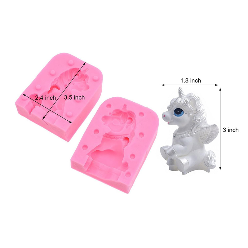 3D Unicorn silikon fondan kek  - Bath Bomb Mold incelemesi ve fiyatı